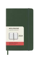 Moleskine 12 Monate Tageskalender 2024 A6 Kt Grün