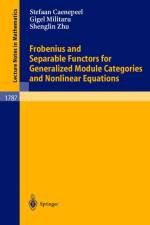 Frobenius and Separable Functors for Generalized Module Categories and Nonlinear Equations af Stefaan Caenepeel