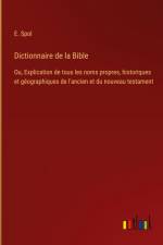 Dictionnaire de la Bible af E. Spol