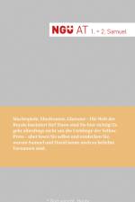 NGÜ-AT: Das erste und zweite Buch Samuel