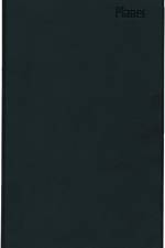 Taschenplaner Leporello PVC schwarz 2025 - Bürokalender 9,5x16 cm - 1 Monat auf 2 Seite - separates Adressheft - faltbar - Notizheft - 501-1020
