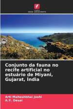Conjunto da fauna no recife artificial no estuário de Miyani, Gujarat, Índia af Arti Maheshbhai Joshi