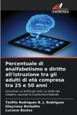 Percentuale di analfabetismo e diritto all'istruzione tra gli adulti di età compresa tra 25 e 50 anni af Teófilo Rodrigues B. J. Rodrigues