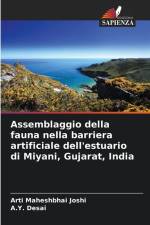 Assemblaggio della fauna nella barriera artificiale dell'estuario di Miyani, Gujarat, India af Arti Maheshbhai Joshi