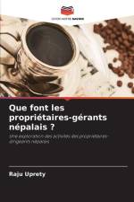 Que font les propriétaires-gérants népalais ? af Raju Uprety