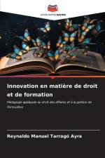 Innovation en matière de droit et de formation af Reynaldo Manuel Tarragó Ayra