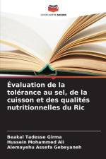 Évaluation de la tolérance au sel, de la cuisson et des qualités nutritionnelles du Ric af Beakal Tadesse Girma
