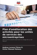 Plan d'amélioration des activités pour les unités de services des microentreprises af Andrea Lorena Flórez R.