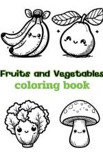 Fruits and Vegetables coloring book af Beccanica K