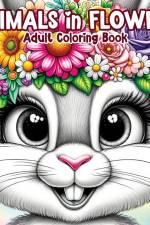 Animals in Flowers Adult Coloring Book af Tone Temptress