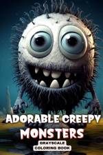 Adorable Creepy Monsters Grayscale Coloring Book af Camelia Camy