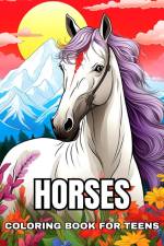 Horses Coloring Book for Teens af Ariana Raisa