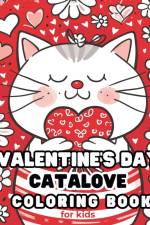 Catalove - Valentine's Day Coloring Book for kids af Astrid Tate