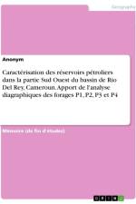 Caractérisation des réservoirs pétroliers dans la partie Sud Ouest du bassin de Rio Del Rey, Cameroun. Apport de l'analyse diagraphiques des forages P1, P2, P3 et P4 af Anonymous