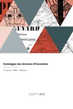 Catalogue des brevets d'invention af Ministere Du Commerce