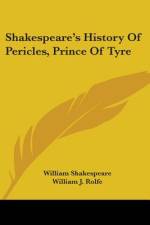 Shakespeare's History Of Pericles, Prince Of Tyre af William Shakespeare