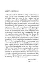 A Little Ramble: In the Spirit of Robert Walser af Robert Walser