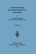 Vorausberechnung des Teillastverhaltens von Gasturbinen af H. Hausenblas