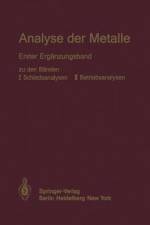 Analyse der Metalle af Chemikerausschuß der GDMB