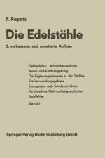 Die Edelstähle af F. Rapatz