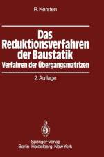 Das Reduktionsverfahren der Baustatik af Roland Kersten