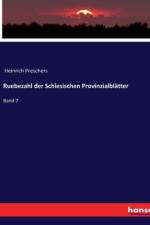Ruebezahl der Schlesischen Provinzialblätter af Heinrich Preschers