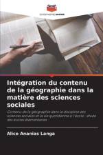 Intégration du contenu de la géographie dans la matière des sciences sociales af Alice Ananias Langa