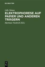 Elektrophorese auf Papier und anderen Tragern af Vamos Lilly Vamos