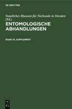 Entomologische Abhandlungen