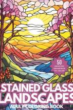 Stained Glass Landscapes Coloring Book af Zen Doodles