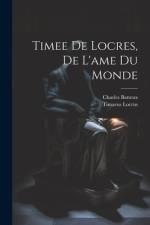 Timee De Locres, De L'ame Du Monde af Charles Batteux