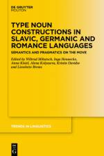 Type Noun Constructions in Slavic, Germanic and Romance Languages af Wiltrud Mihatsch