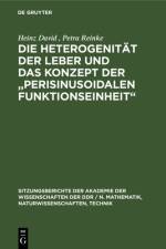 Die Heterogenitat der Leber und das Konzept der â€žPerisinusoidalen Funktionseinheit