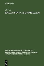 Salzhydratschmelzen af Emons Fanghanel Naumann H.-H. Th. R. Emons Fanghanel Naumann