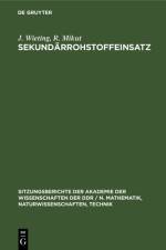 Sekundarrohstoffeinsatz af Wieting Mikut J. R. Wieting Mikut