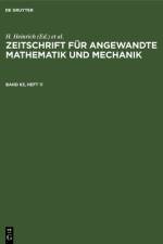 Zeitschrift fur Angewandte Mathematik und Mechanik