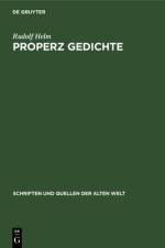 Properz Gedichte af Helm Rudolf Helm