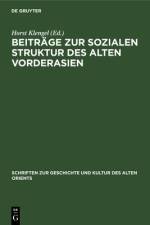 Beitrage zur sozialen Struktur des Alten Vorderasien