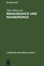 Renaissance und Manierismus af Klaniczay Tibor Klaniczay