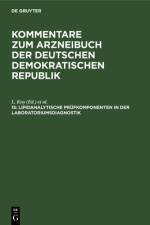 Lipidanalytische Prufkomponenten in der Laboratoriumsdiagnostik
