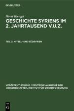Mittel- und Sudsyrien af Klengel Horst Klengel