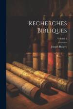 Recherches Bibliques; Volume 2 af Joseph Halevy