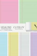 Legal Pad Collage Paper for Scrapbooking af Cut Luv Papers