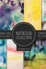 Watercolor Collage Paper for Scrapbooking af Crafty As Ever
