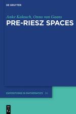 Pre-Riesz Spaces af Anke Kalauch