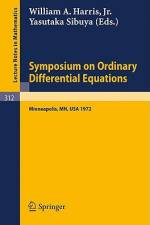 Symposium on Ordinary Differential Equations af W. A. jr. Harris