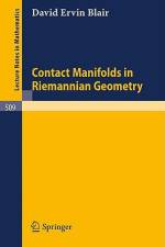 Contact Manifolds in Riemannian Geometry af D. E. Blair