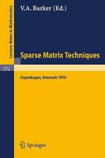 Sparse Matrix Techniques af V. A. Barker