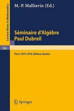 Séminaire d'Algèbre Paul Dubreil af M. P. Malliavin