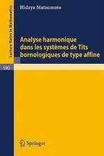 Analyse Harmonique dans les Systemes de Tits Bornologique de Type Affine af H. Matsumoto